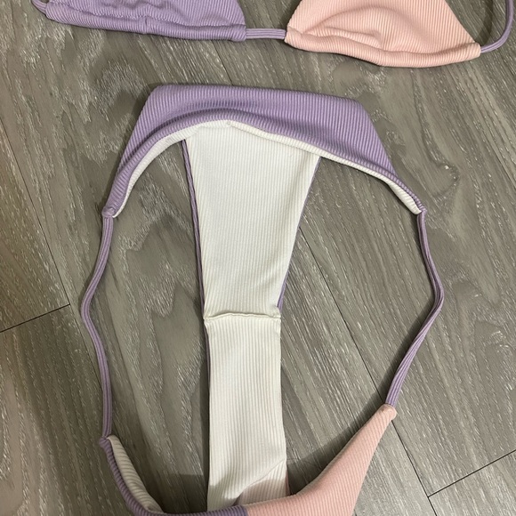 🔵5 For $15🔵 Pastel Purple & Pink String Bikini - Picture 8 of 9
